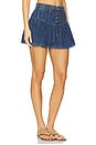 view 2 of 6 x We The Free Roselle Denim Mini Skirt in High Tide
