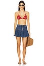view 5 of 6 x We The Free Roselle Denim Mini Skirt in High Tide