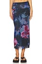 view 1 of 6 Sunset Mesh Maxi Skirt in Night Combo
