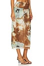 view 2 of 6 Sunset Mesh Maxi Skirt in Moss Combo
