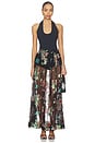 view 5 of 6 Fioritura Maxi Skirt in Black