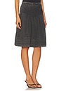 view 2 of 6 Peyton Pintuck Midi Skirt In Washed Black in Washed Black