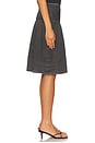 view 3 of 6 Peyton Pintuck Midi Skirt In Washed Black in Washed Black