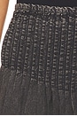 view 6 of 6 Peyton Pintuck Midi Skirt In Washed Black in Washed Black