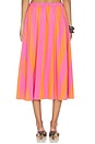 view 4 of 6 x free-est Lowen Striped Midi Skirt In Pink Combo in Pink Combo