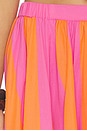 view 6 of 6 x free-est Lowen Striped Midi Skirt In Pink Combo in Pink Combo