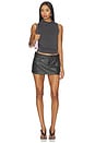 view 5 of 6 Lainey Studded Faux Skirt in Black
