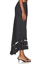 view 5 of 7 Long Lost Lover 1/2 Slip Skirt in Black
