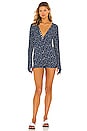 view 1 of 3 Sleep In Romper in Navy Combo