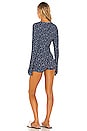 view 3 of 3 Sleep In Romper in Navy Combo