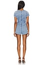 view 3 of 3 FREE PEOPLE CHARLOTTE 데님 롬퍼 in Light Fade Wash