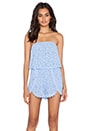 view 1 of 5 Tahlia Lace Romper in Bluebell