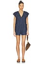 view 1 of 3 ROMPER DENIM WE THE FREE FREE FALL in Deep Blue