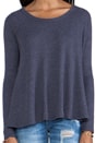 view 4 of 5 Rockabilly Raglan Thermal in Midnight Tide