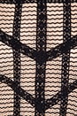 view 5 of 5 Lace & Stripe Peplum Top in Black & Toasted Almond