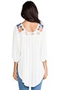 view 3 of 5 Free Bird Embroidered Top in Alabaster