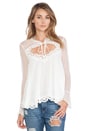 view 1 of 3 BLUSA RECORTADA BLACK MAGIC in Ivory