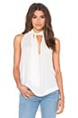 view 1 of 3 Sleeveless Tie Front Top in Ivory