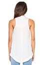 view 3 of 3 Sleeveless Tie Front Top in Ivory