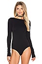 view 3 of 6 Seamless Low Back Bodysuit in Black