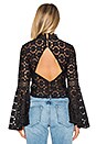 view 3 of 5 Kiss and Bell Lace Top in Black