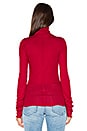 view 3 of 4 Modern Cuff Layering Top in Red