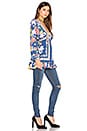 view 2 of 3 Violet Hill Printed Tunic Top in Blue