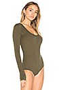 view 3 of 5 Easy Peasy Tee Bodysuit in Moss