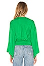 view 3 of 4 That's A Wrap Solid Top in Green