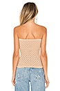 view 3 of 4 Diamond Textured Seamless Tube Top in Nude