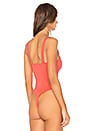 view 4 of 5 Pippa V-Wire Bodysuit in Terracotta