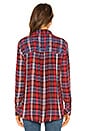 view 3 of 4 Magical Plaid Button Down in Red