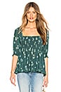 view 1 of 4 Delta Dawn Top in Green