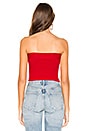 view 3 of 4 Show Me Solid Tube Top in Red