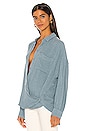 view 2 of 4 Solid Hidden Valley Buttondown in Blue
