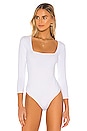view 2 of 5 Truth Or Square Bodysuit in White
