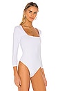 view 3 of 5 Truth Or Square Bodysuit in White