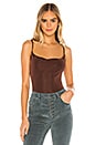 view 1 of 5 Cowls In The Club Bodysuit in Brown