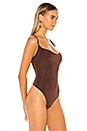 view 3 of 5 Cowls In The Club Bodysuit in Brown