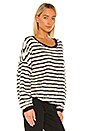 view 2 of 4 Breton Striped Pullover in Black