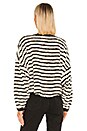 view 3 of 4 Breton Striped Pullover in Black