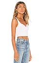 view 2 of 4 Top Notch Crop Tank in White