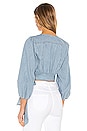 view 3 of 4 Sophie Denim Top in Blue