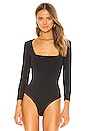 view 2 of 5 Truth Or Square Bodysuit in Black