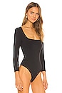 view 3 of 5 Truth Or Square Bodysuit in Black