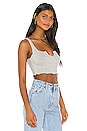view 2 of 5 Top Notch Crop Top in Grey