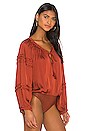 view 3 of 5 All Tucks Bodysuit in Terracotta