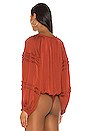 view 4 of 5 All Tucks Bodysuit in Terracotta