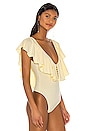 view 3 of 5 Solid Matilda Bodysuit in Light Yellow