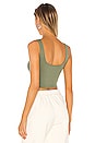view 3 of 4 Scoop Neck Crop in Army